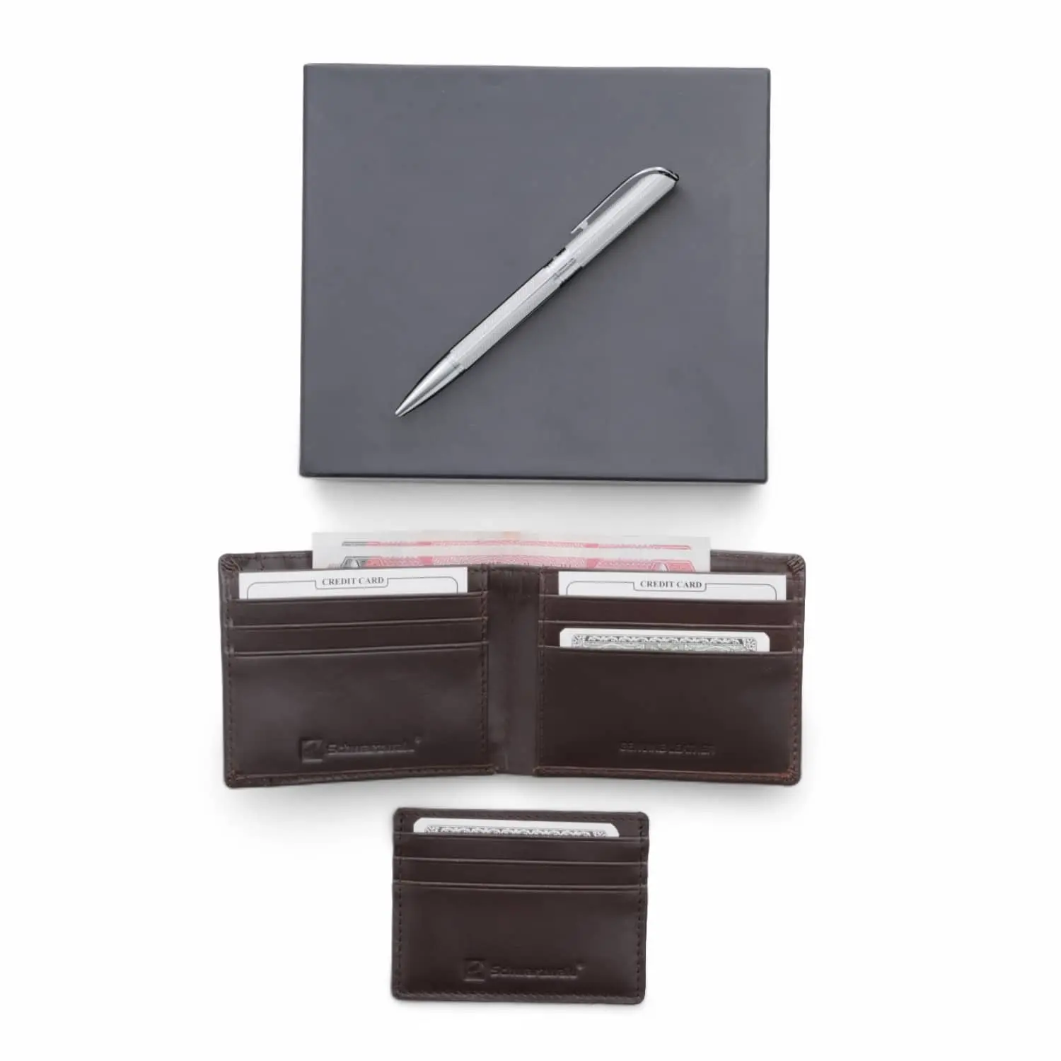REFINESCRIPT - BROWN WALLET & PEN KIT