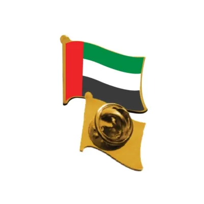 UAE FLAG METAL BADGE